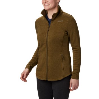 Columbia Canyon Point Fleece Full Zip, Chamarras Verde Oliva Para Mujer | 752419-VNY